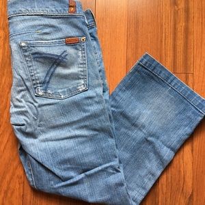 Seven for all Mankind crop jeans. Size 30